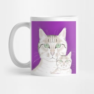 Mummy tabby and baby tabby 8 Mug